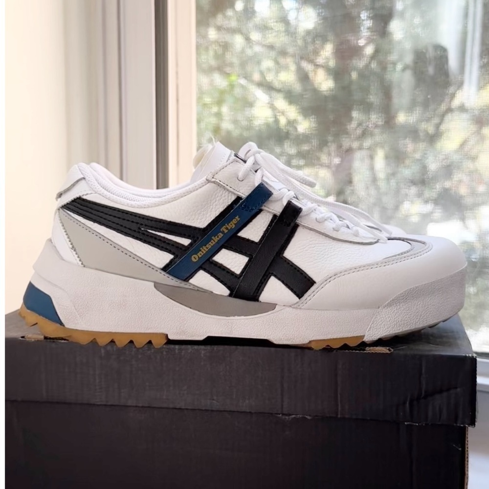 New Onitsuka Tiger Delegation Ex Sneakers White Black - Picture 7 of 10